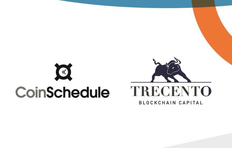 COINSCHEDULE AND TRECENTO BLOCKCHAIN CAPITAL TO LAUNCH A JOINT FUND TO INVEST IN THE MOST PROMISING AND CREDIBLE TOKEN OFFERINGS AND EQUITY-BASED BLOCKCHAIN PROJECTS
