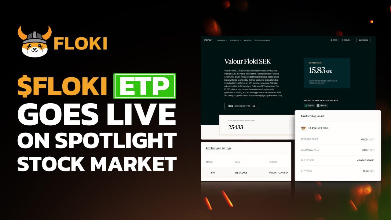 Floki enters European market with launch of first exchange-traded product Floki enters European market with launch of first exchange-traded product